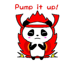 Cheer panda (english version) sticker #5670166