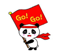 Cheer panda (english version) sticker #5670169