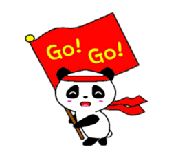 Cheer panda (english version) sticker #5670169
