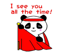 Cheer panda (english version) sticker #5670170