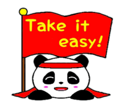 Cheer panda (english version) sticker #5670171
