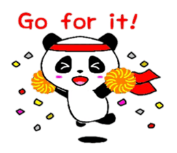 Cheer panda (english version) sticker #5670172