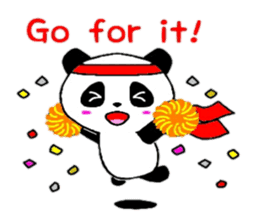 Cheer panda (english version) sticker #5670172