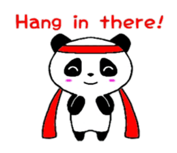 Cheer panda (english version) sticker #5670173