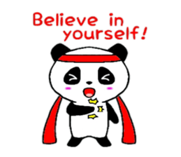 Cheer panda (english version) sticker #5670174