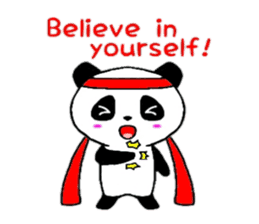 Cheer panda (english version) sticker #5670174