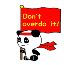 Cheer panda (english version) sticker #5670175