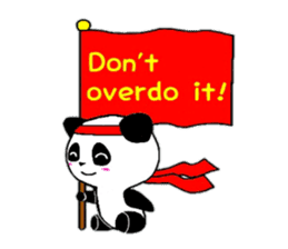 Cheer panda (english version) sticker #5670175