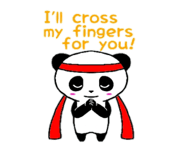 Cheer panda (english version) sticker #5670176