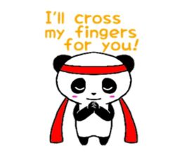 Cheer panda (english version) sticker #5670176