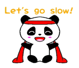 Cheer panda (english version) sticker #5670177