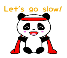 Cheer panda (english version) sticker #5670177