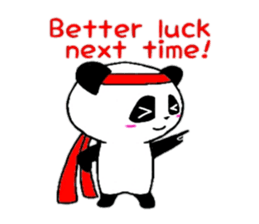 Cheer panda (english version) sticker #5670180