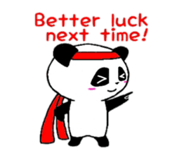 Cheer panda (english version) sticker #5670180