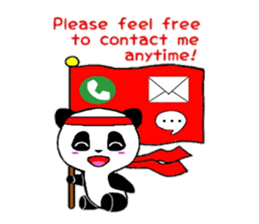 Cheer panda (english version) sticker #5670181
