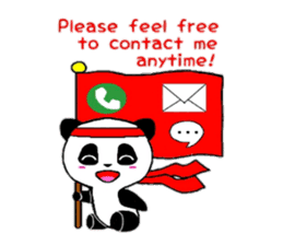 Cheer panda (english version) sticker #5670181