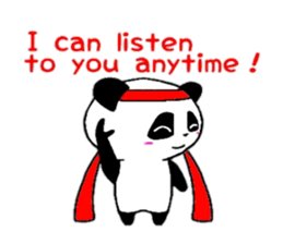 Cheer panda (english version) sticker #5670182