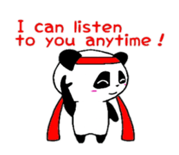 Cheer panda (english version) sticker #5670182