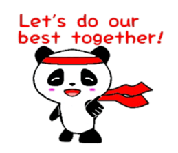 Cheer panda (english version) sticker #5670183