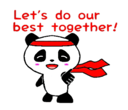 Cheer panda (english version) sticker #5670183