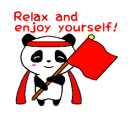 Cheer panda (english version) sticker #5670184
