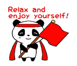 Cheer panda (english version) sticker #5670184