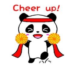Cheer panda (english version) sticker #5670186