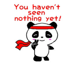 Cheer panda (english version) sticker #5670188