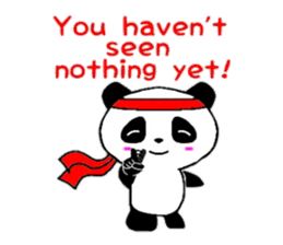 Cheer panda (english version) sticker #5670188
