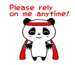 Cheer panda (english version) sticker #5670189