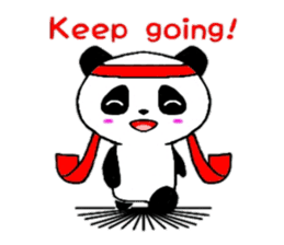 Cheer panda (english version) sticker #5670190
