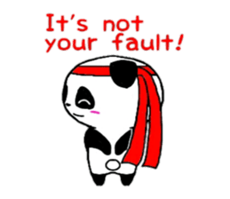 Cheer panda (english version) sticker #5670193