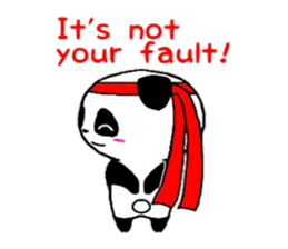 Cheer panda (english version) sticker #5670193