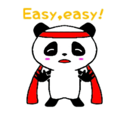 Cheer panda (english version) sticker #5670195
