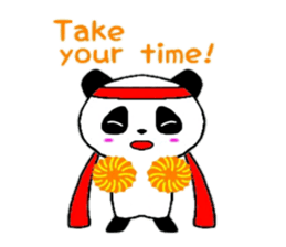 Cheer panda (english version) sticker #5670196