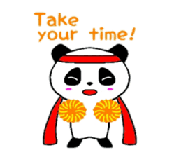 Cheer panda (english version) sticker #5670196