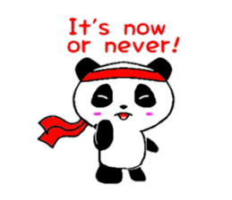 Cheer panda (english version) sticker #5670200