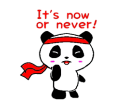Cheer panda (english version) sticker #5670200