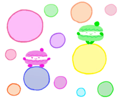Pretty macaroons sticker #5671748