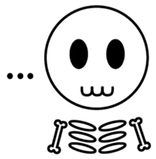 Gabuji the Skeleton English sticker #5672050