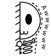 Gabuji the Skeleton English sticker #5672053