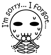 Gabuji the Skeleton English sticker #5672059