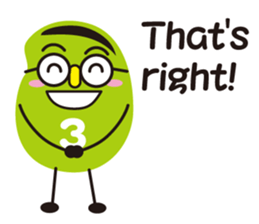 3 broad beans sticker 2(English) sticker #5672101