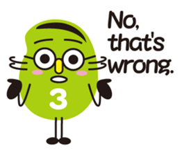 3 broad beans sticker 2(English) sticker #5672104