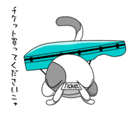 Cello cat Klaus sticker #5672880