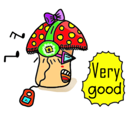 Mushroom and friends (English Version) sticker #5673583