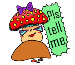 Mushroom and friends (English Version) sticker #5673590