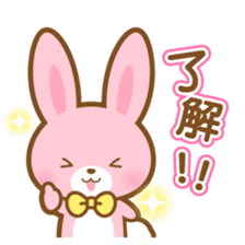 pink colored rabbit-Chinese (Traditional sticker #5673711