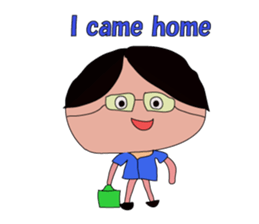 Grandfather whom Wakana wrote sticker #5673901