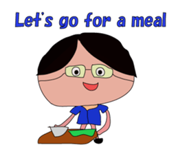 Grandfather whom Wakana wrote sticker #5673915